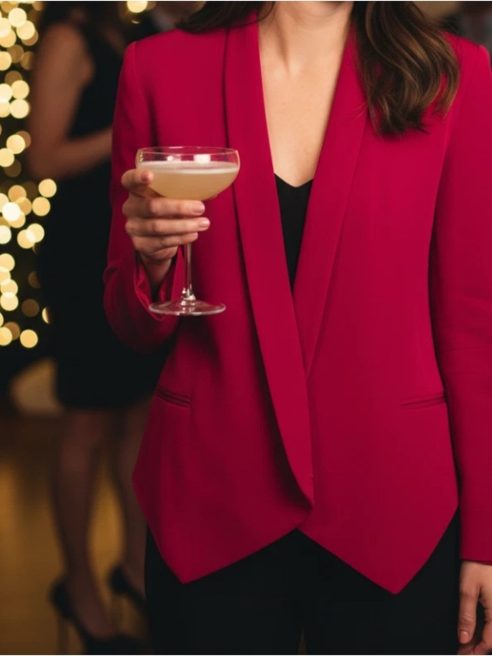 Rebecca Minkoff Bright Fuchsia Shawl-Collar Blazer